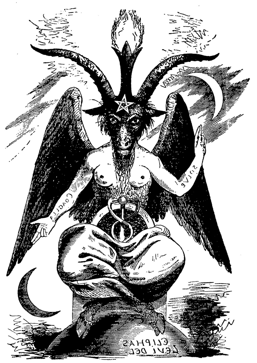 Devil Goat Baphomet 2 Temporary Fake Tattoos Waterpoof Pagan ...